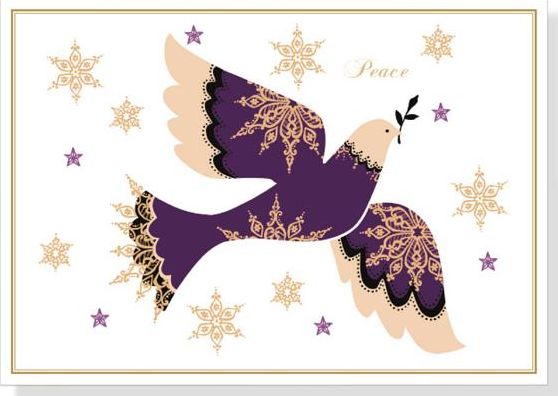 Snowflake Dove Deluxe Boxed Holiday Cards
