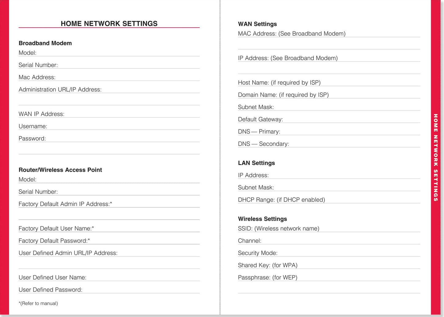 Large-Format Internet Address & Password Logbook