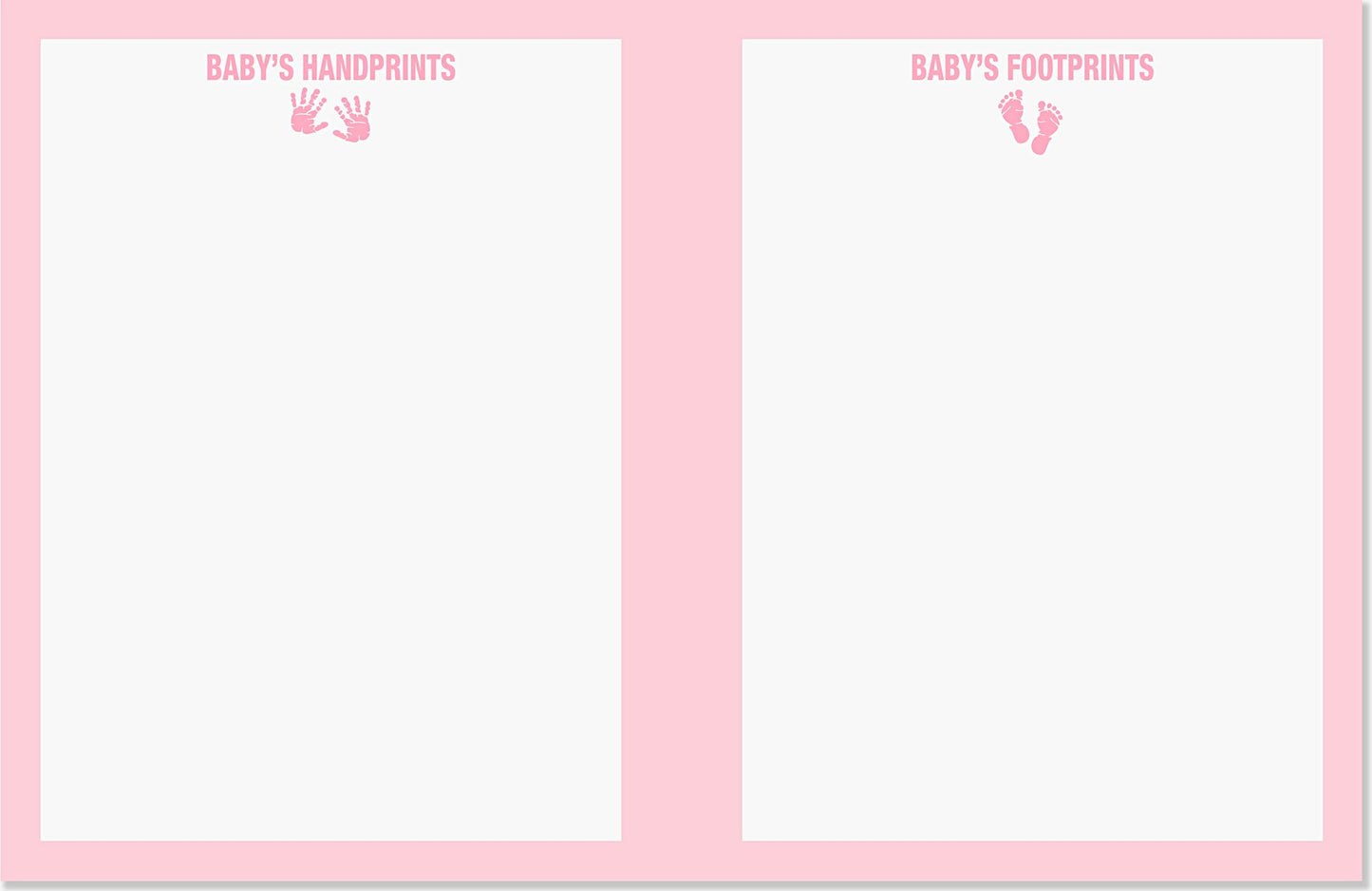 Baby Steps- Baby's First Year Album in Pink