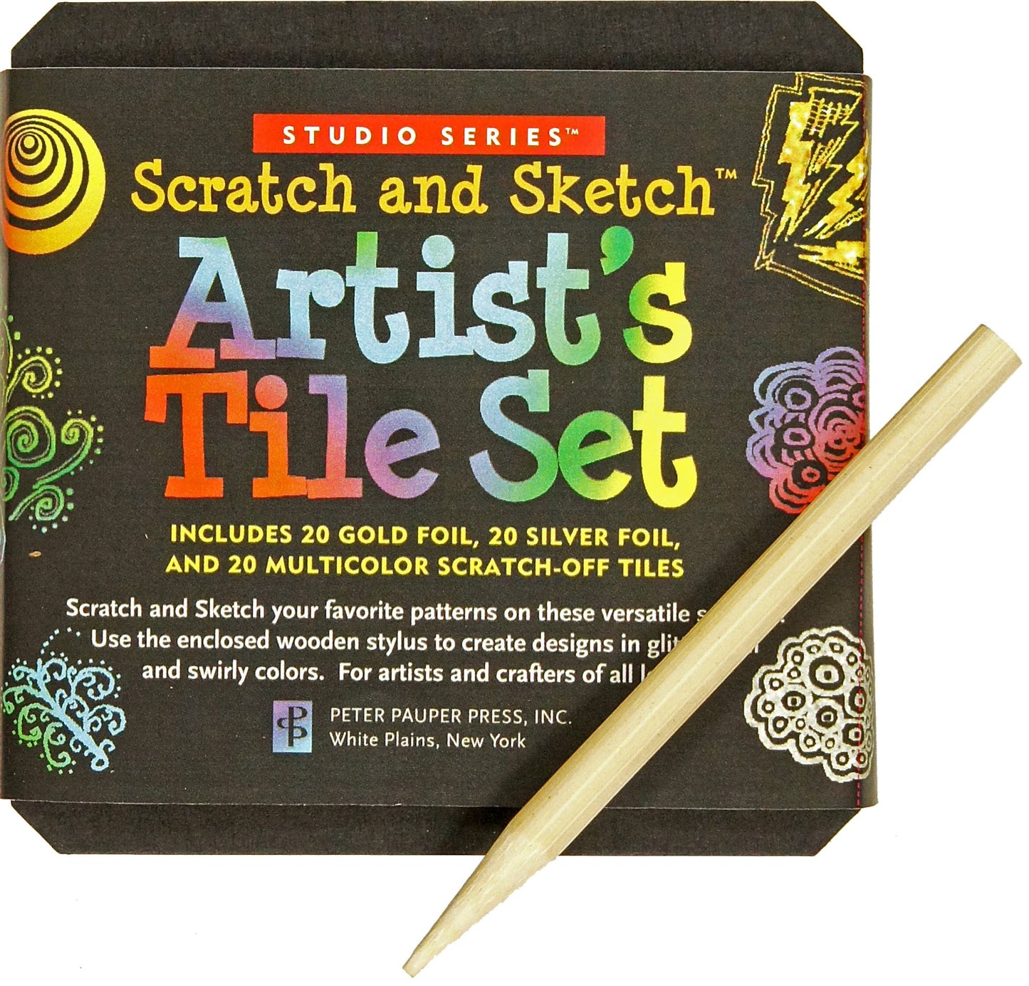 Scratch and Sketch Artists Tile Set 60 Tiles