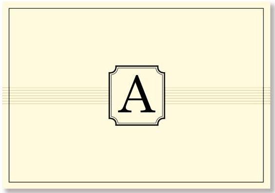 Monogram Note Cards: A (Stationery, Boxed Cards)