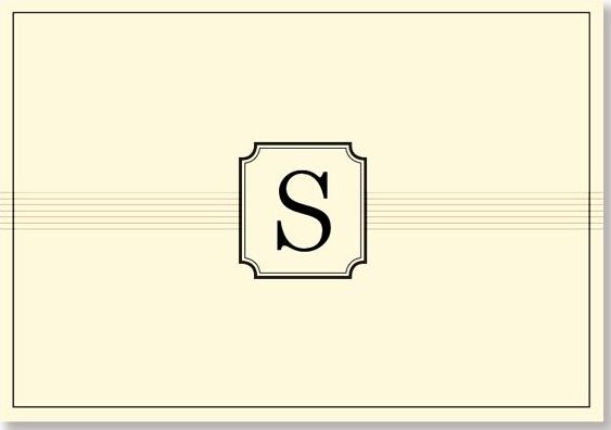 Monogram Note Cards: S (Stationery, Boxed Cards)