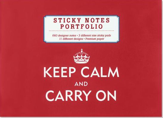 Keep Calm & Carry On Sticky Notes Portfolio