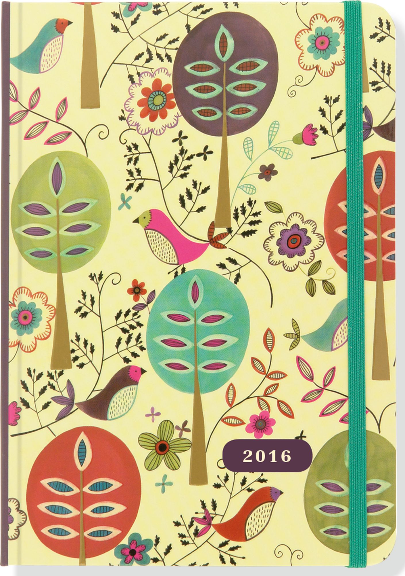 Folk Art Birds 2016 Calendar