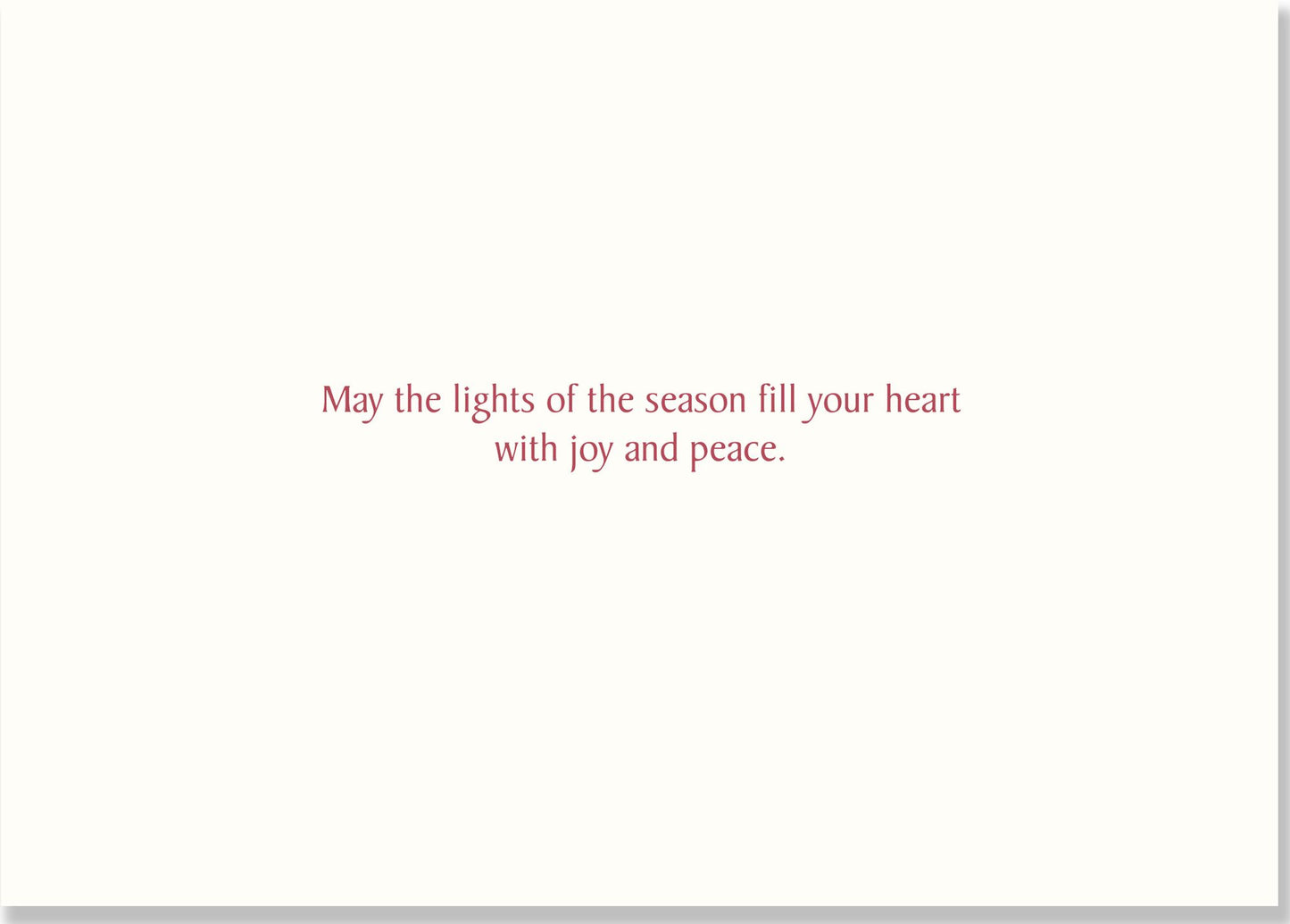 Evergreens In Starlight Christmas Boxed Card