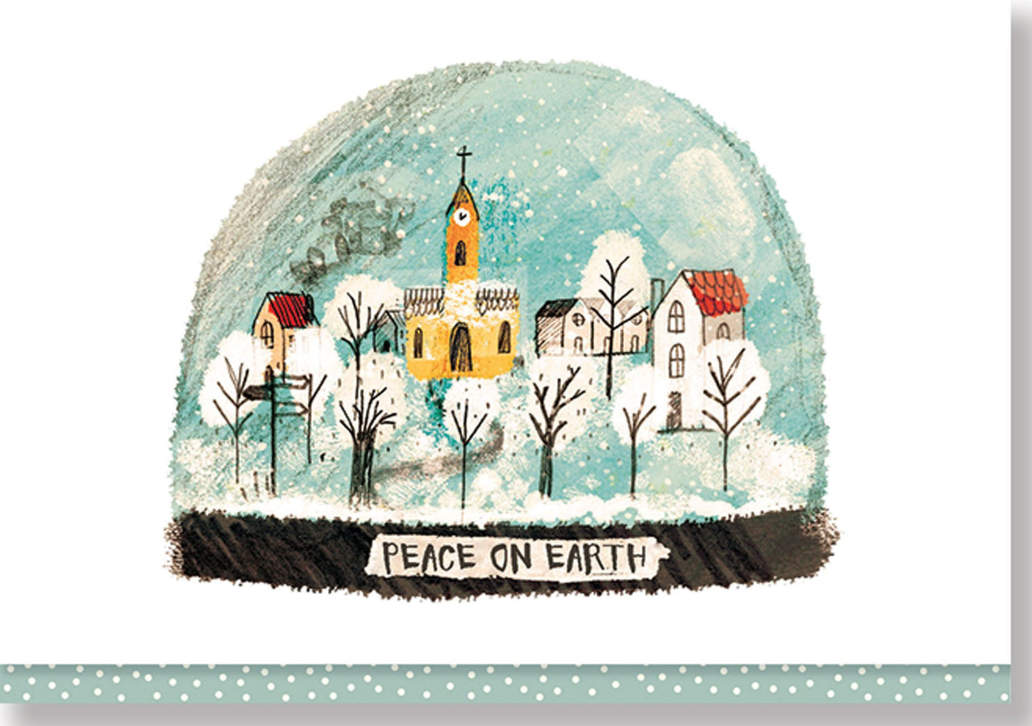 Village Snowglobe Christmas Boxed Card