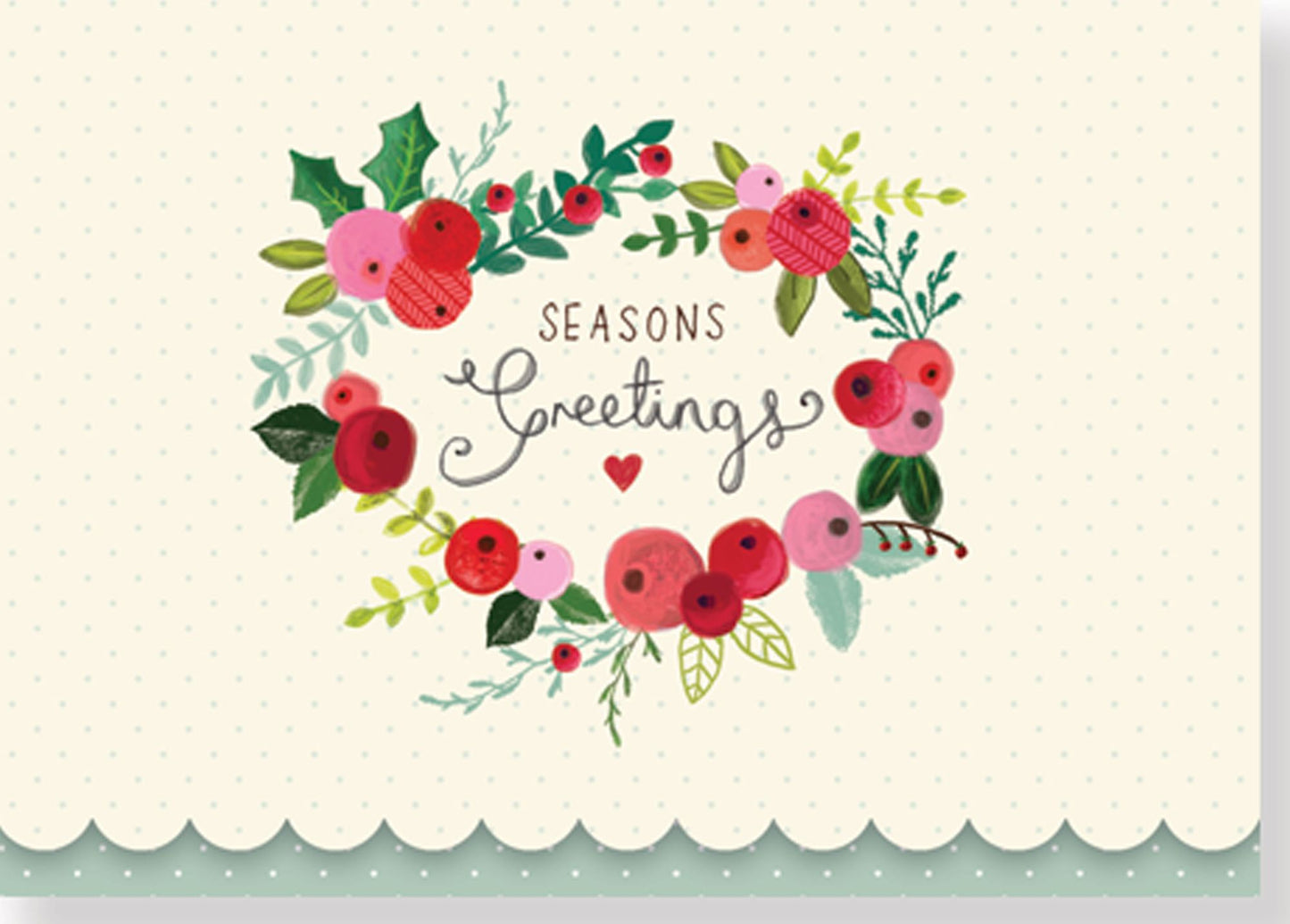 Holly And Berries Christmas Boxed Card