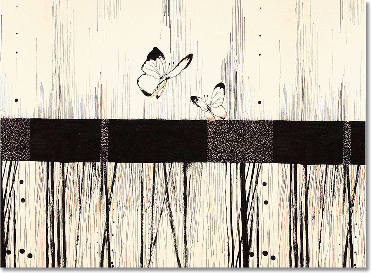 Contemporary Butterflies Note Cards Set of 14