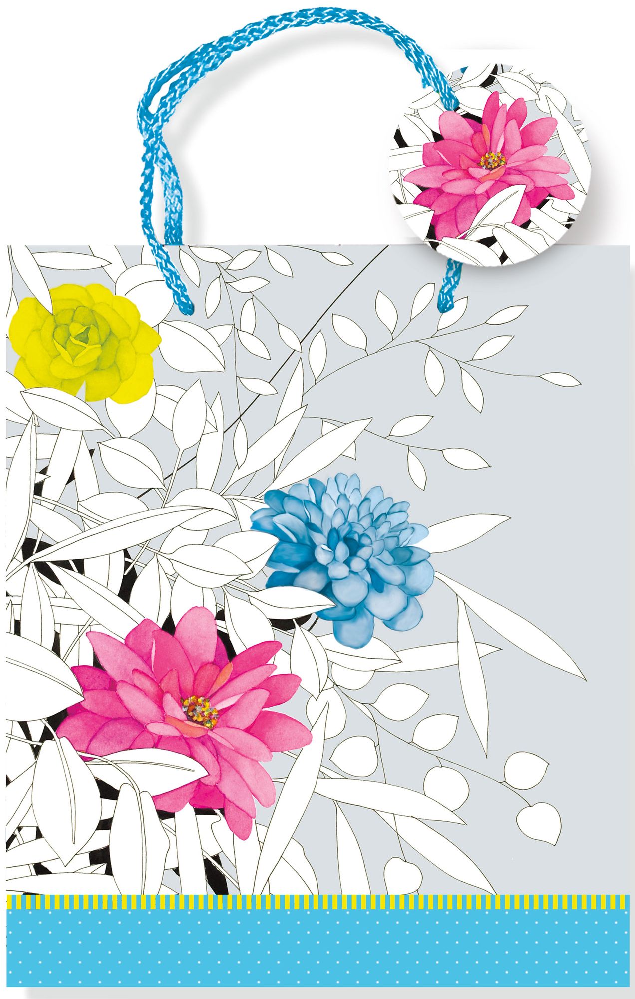 Modern Floral Gift Bag