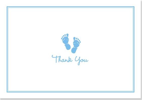 Baby Steps Thank You Notes (Blue)