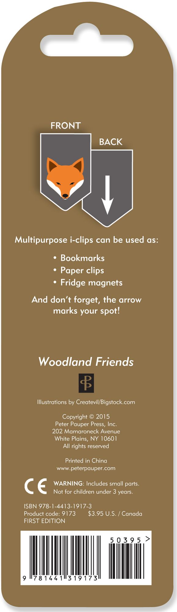 WOODLAND FRIENDS ICLIPS - MAGNETIC BOOKMARKS