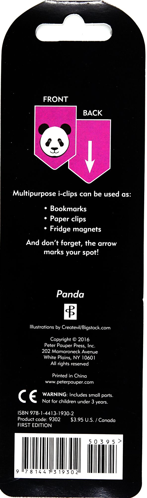 PANDA ICLIPS - MAGNETIC BOOKMARKS