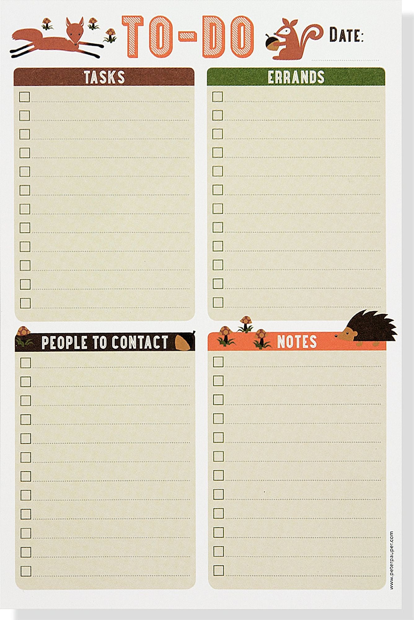 Forest Friends Note Pad