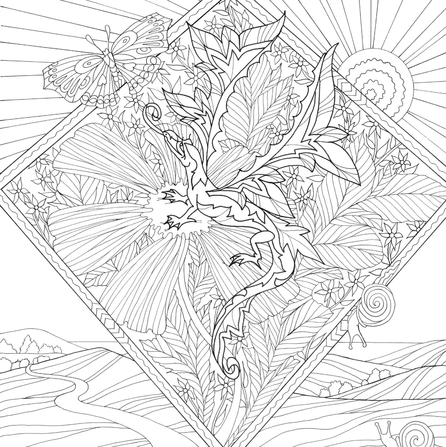 Dragons Artists' Coloring Book