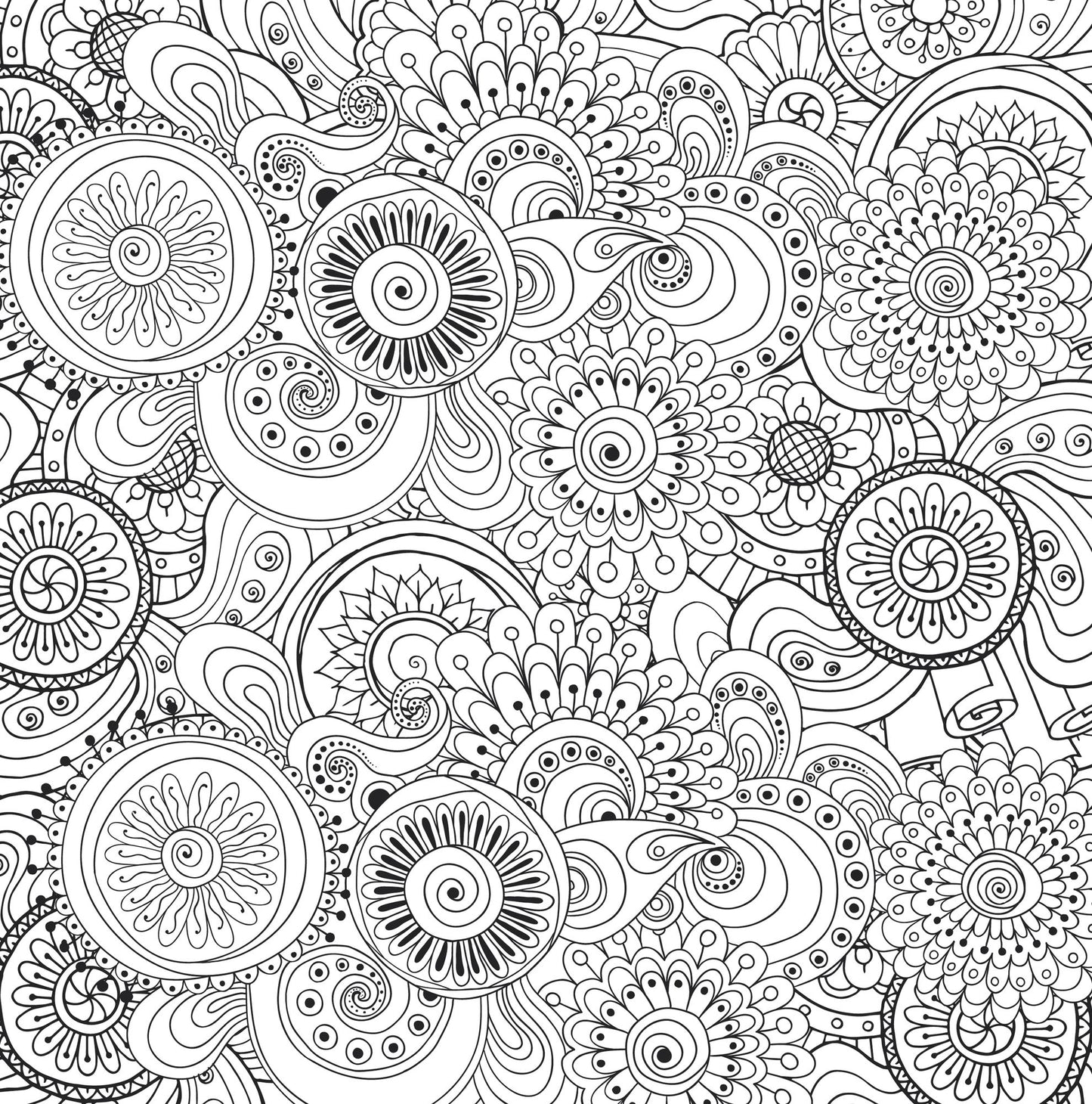 Peaceful Paisleys Design Artist's Coloring Book