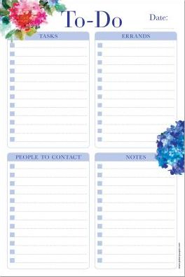 Hydrangeas Note Pad