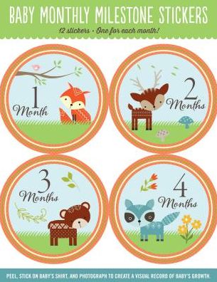 Baby Monthly Milestone Stickers - Woodland Friends