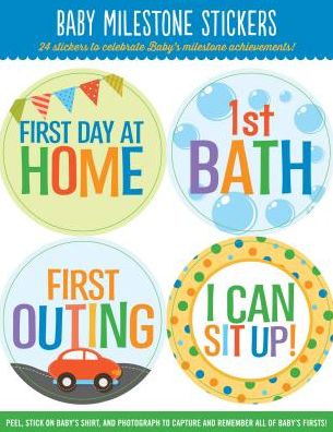 Baby Milestone Stickers : 24 Stickers to Celebrate Baby's Milestone Achievements!