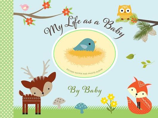 Baby Record Keeper And Photo Album - Woodland Friends