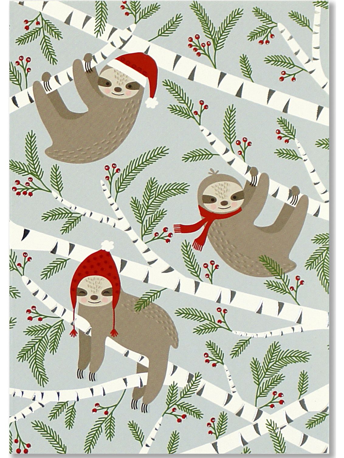 Merry Sloths Christmas Boxed Card