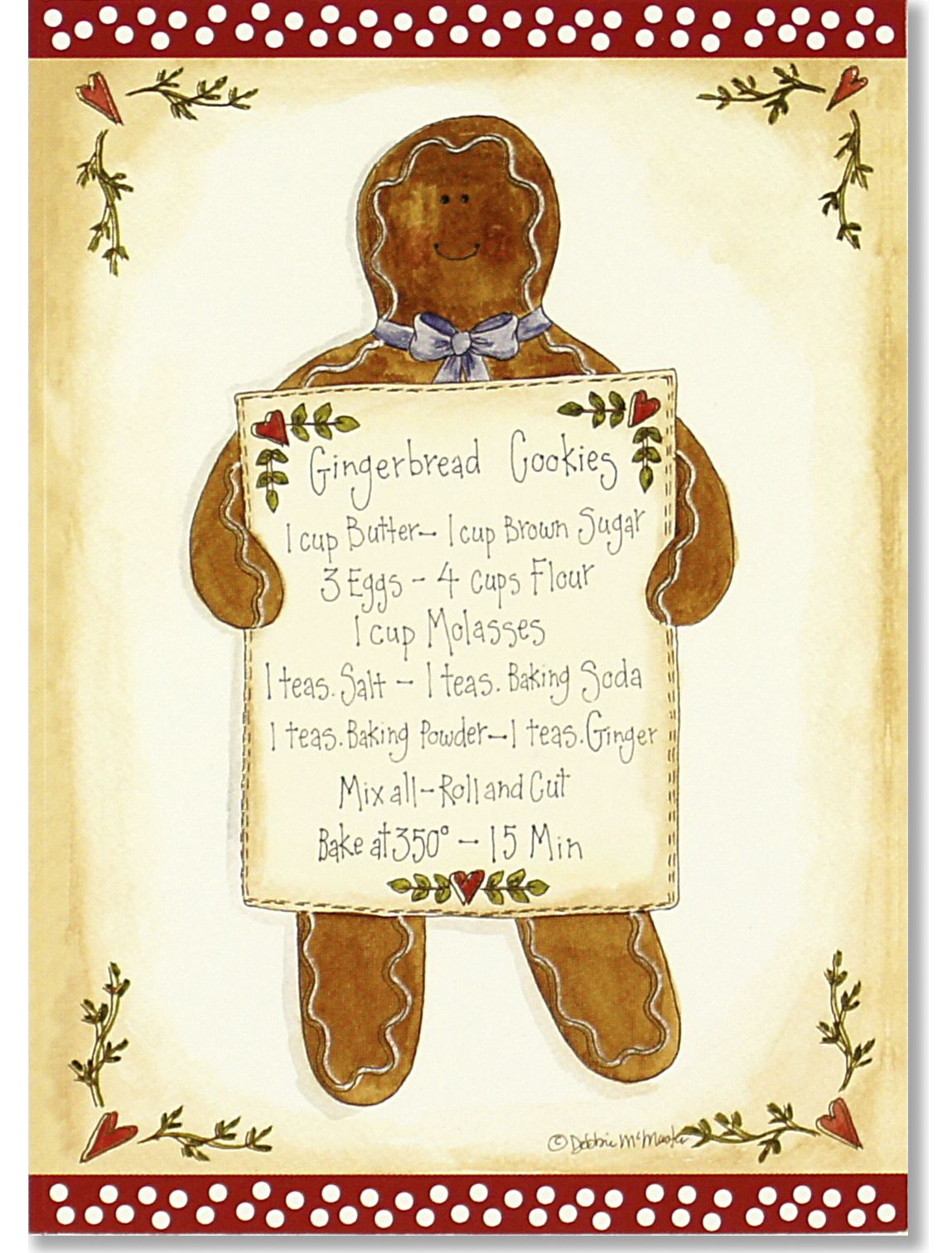 Gingerbread Cookies Christmas Boxed Card