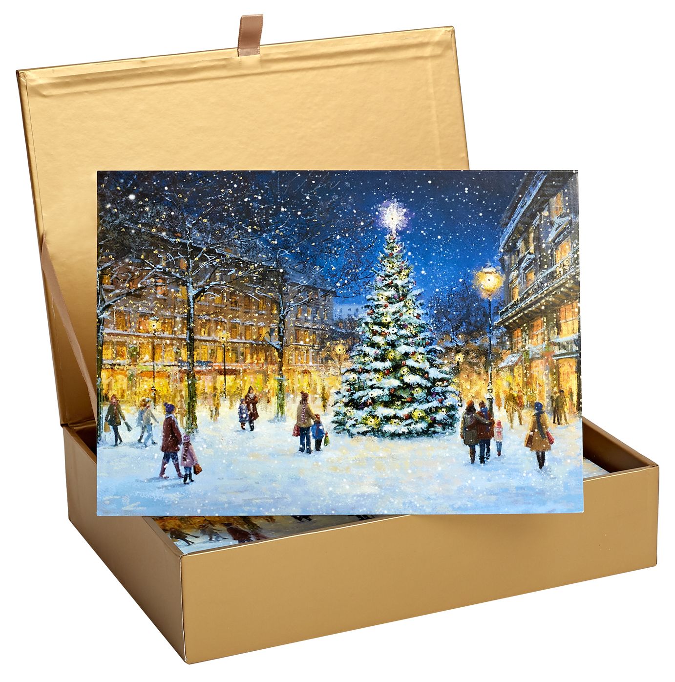 Evening Lights Christmas Boxed Card