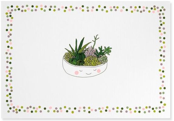 Succulents Note Cards