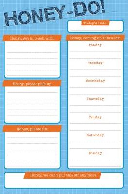 Honey-Do Note Pad (Daily Planner, List Pad)