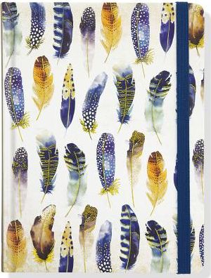 Watercolor Feathers Journal (Diary, Notebook)