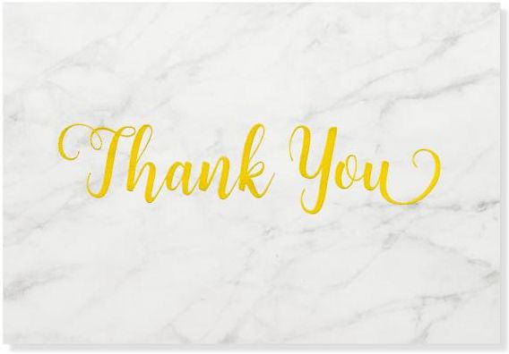 Marble Thank You Note Cards