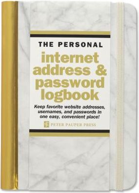 Marble Internet Address & Password Logbook