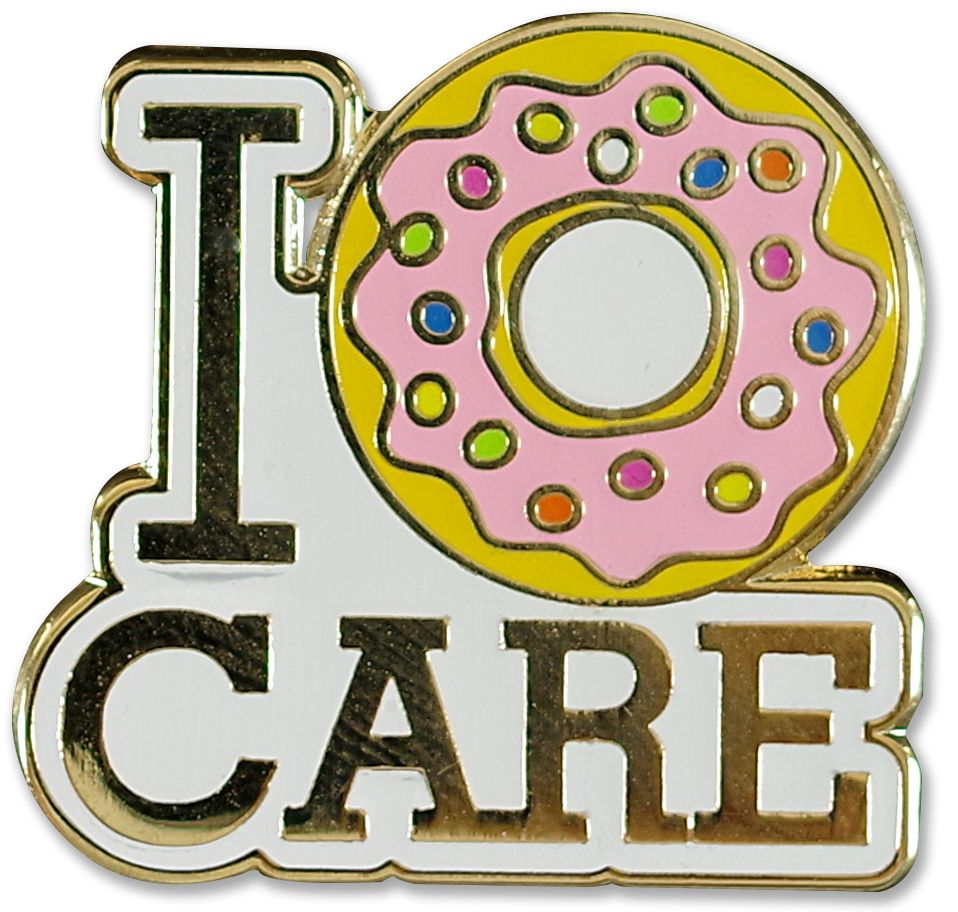 I Donut Care Pins
