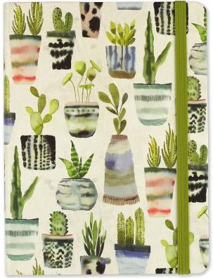 Medium Watercolor Succulents Journal