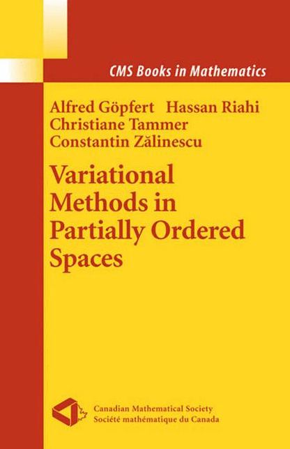 Variational Methods in Partially Ordered Spaces