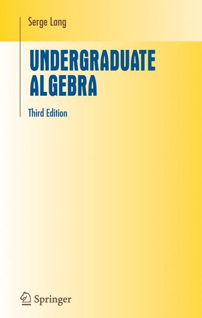 Undergraduate Algebra