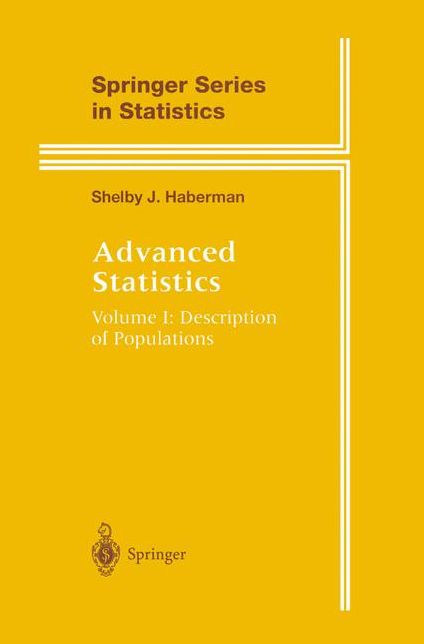 Advanced Statistics: Volume 1: Description of Populations