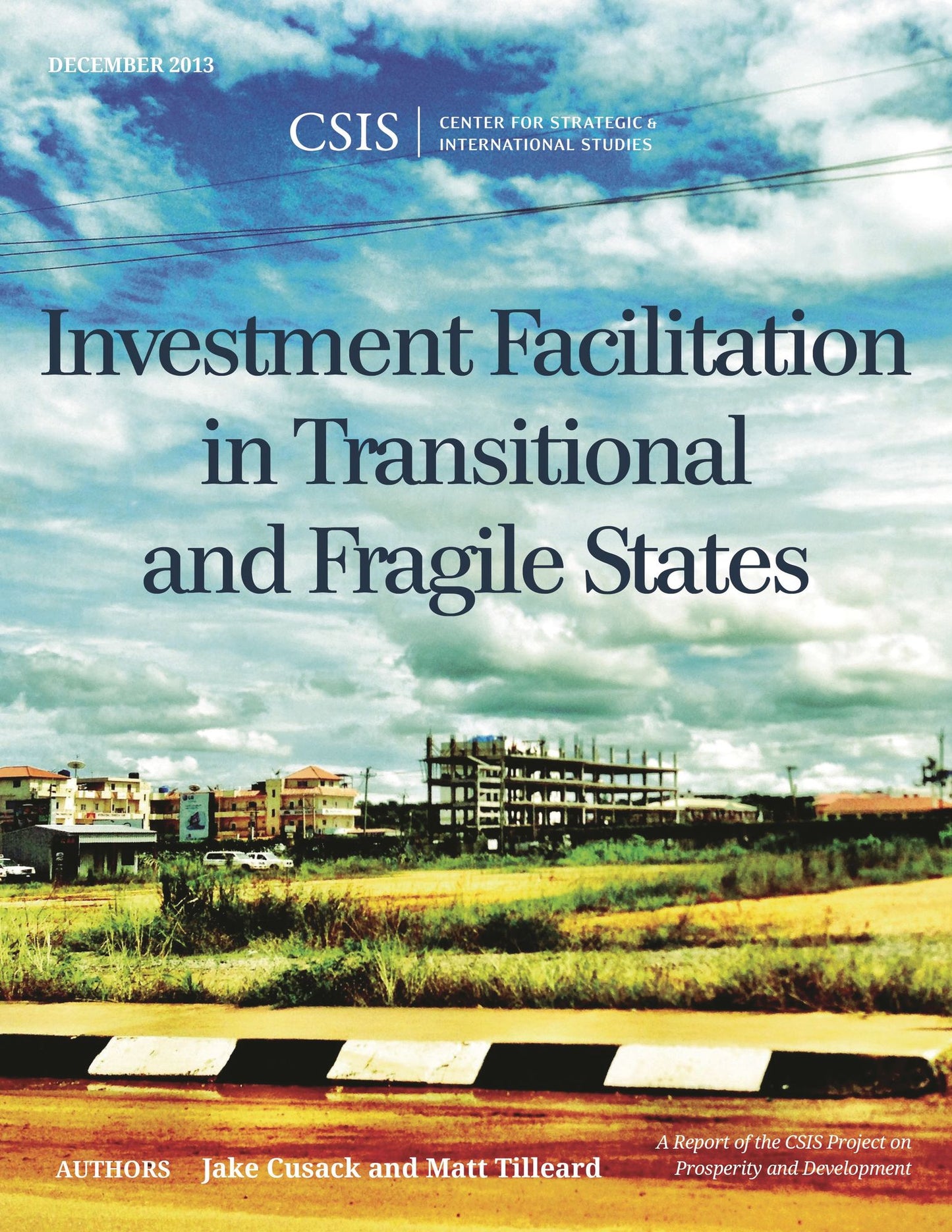 Investment Facilitation in Transitional and Fragile States