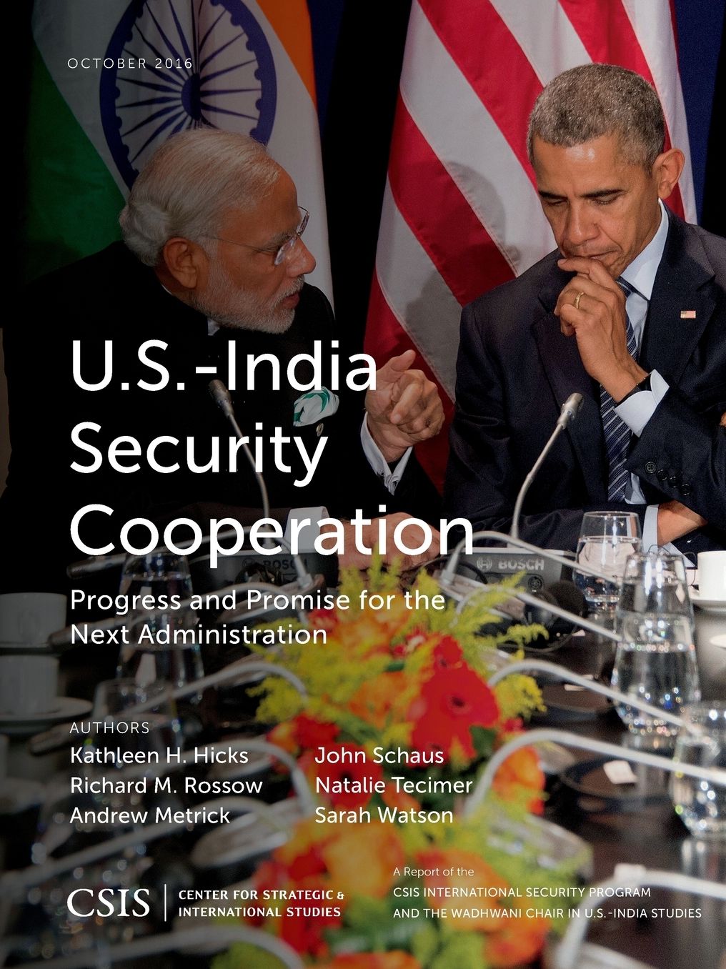 U.S.-India Security Cooperation: Progress and Promise for the Next Administration