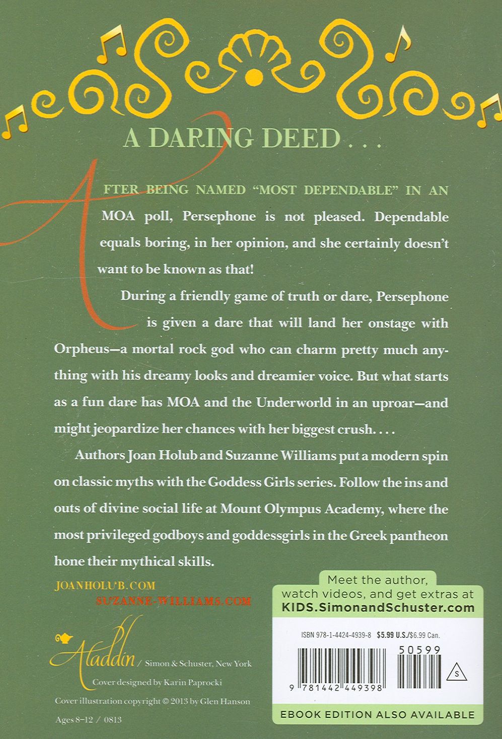 Persephone the Daring (Goddess Girls Series #11)