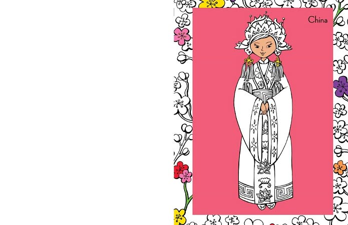 Pretty Costumes: Beautiful Costumes to Color!