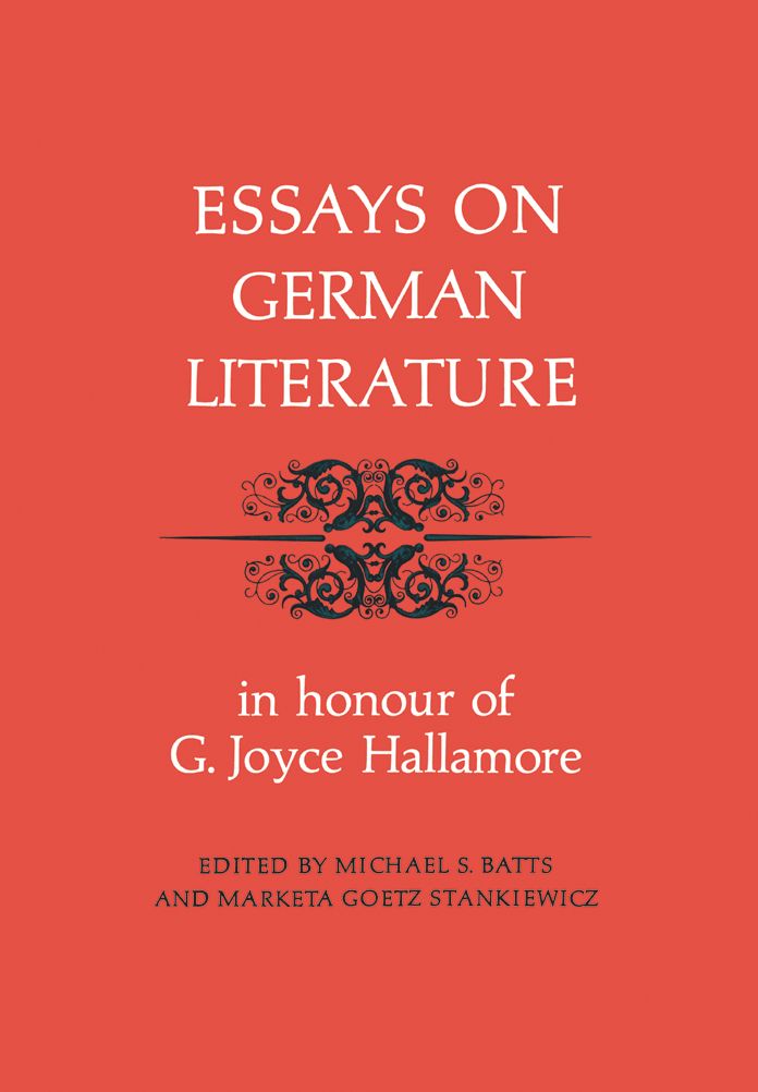 Essays on German Literature: In Honour of G. Joyce Hallamore
