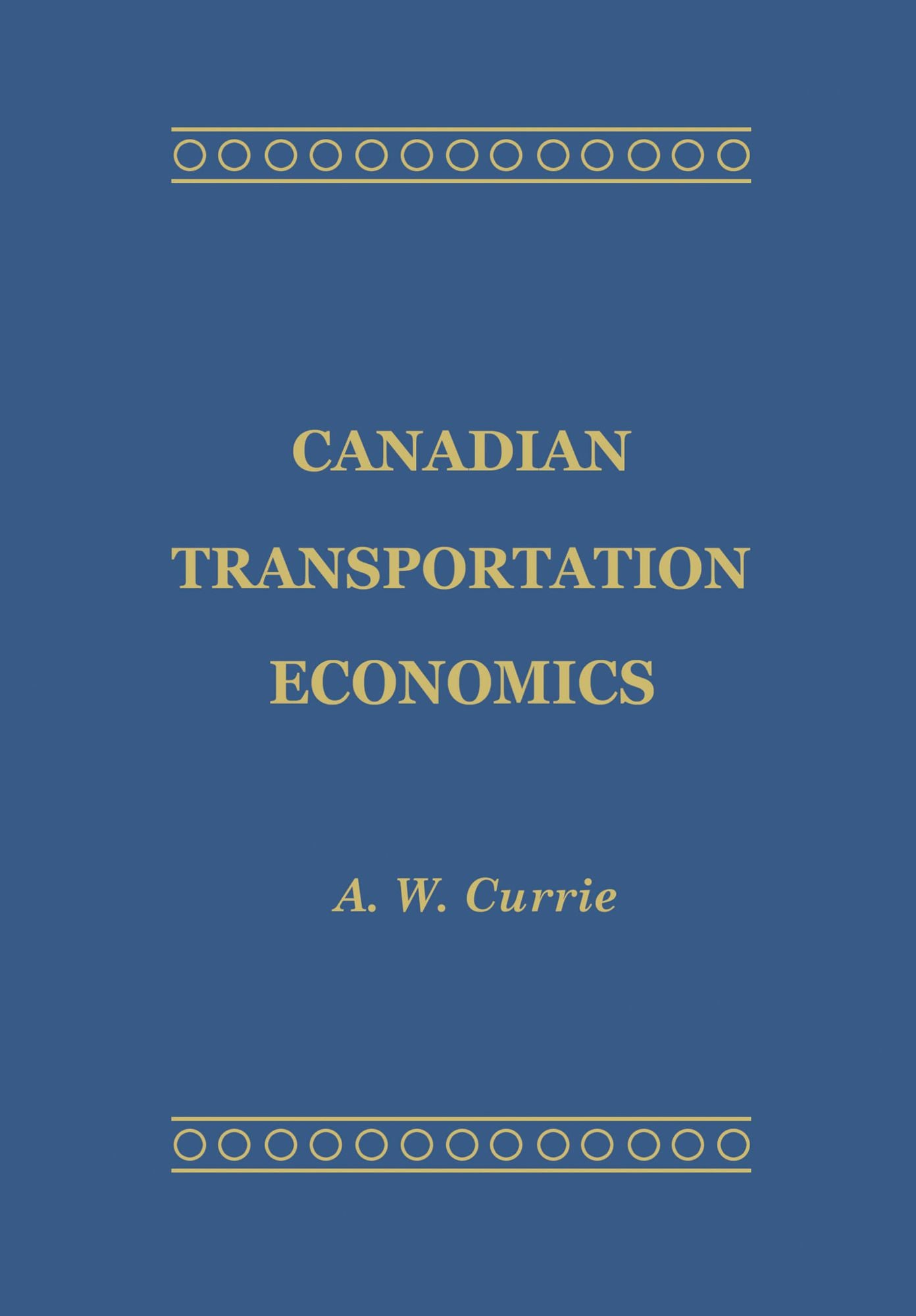 Canadian Transportation Economics