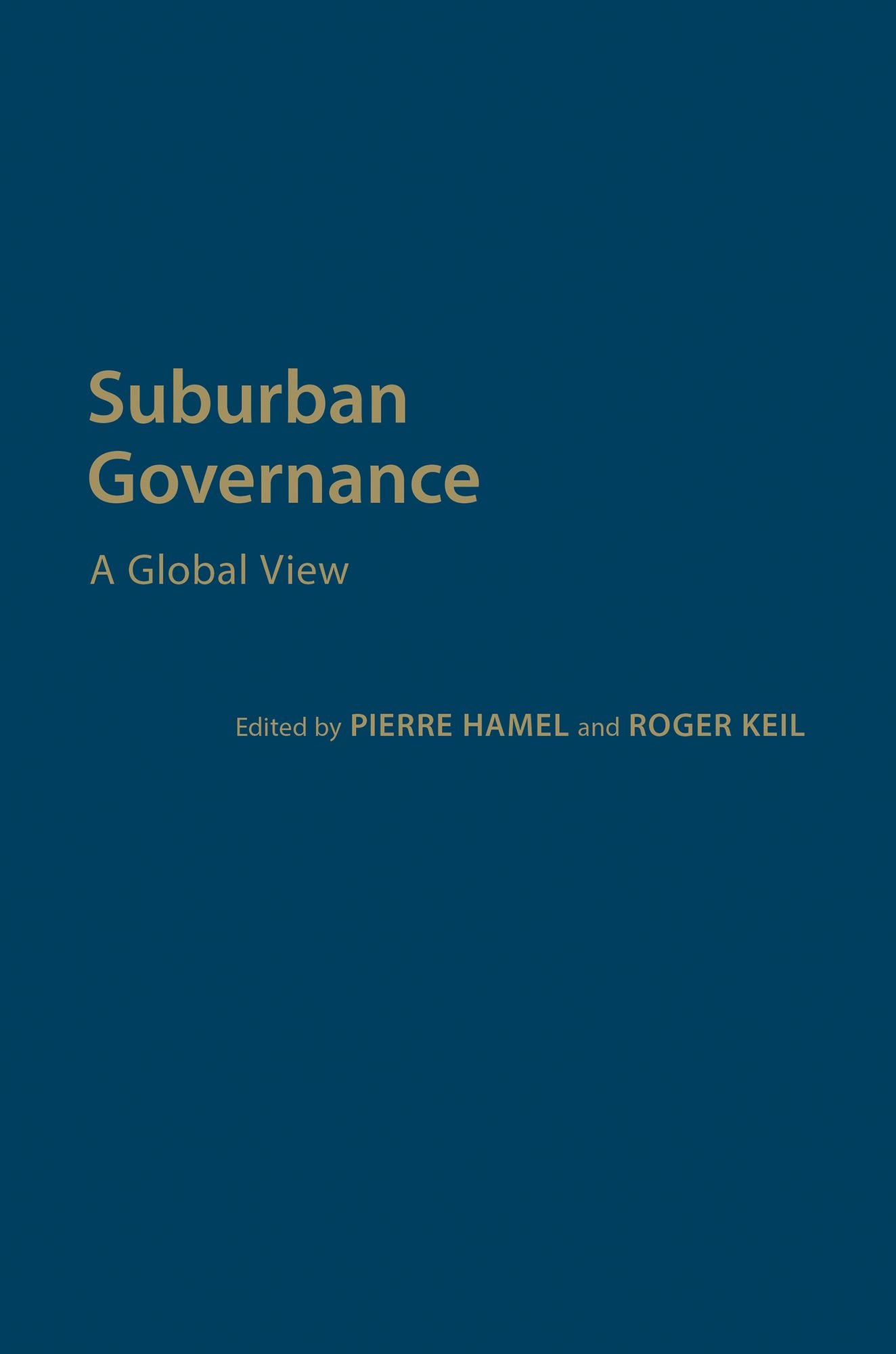Suburban Governance: A Global View