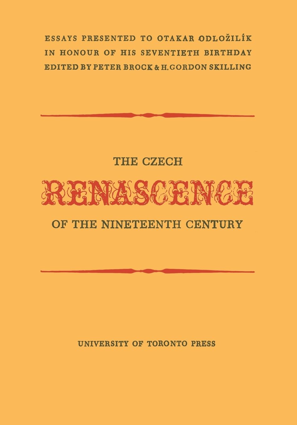 The Czech Renascence of the Nineteenth Century