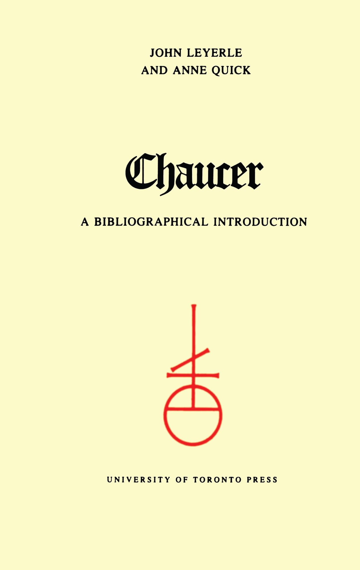 Chaucer: A Select Bibliography