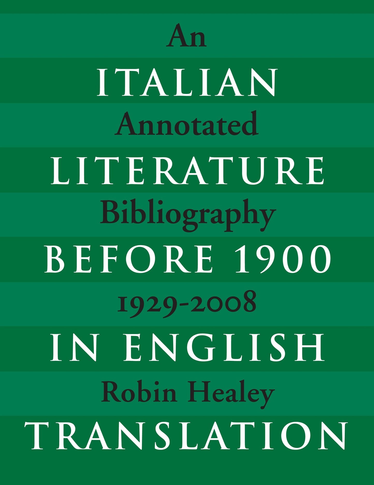 Italian Literature before 1900 in English Translation