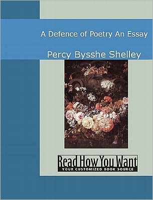 Defence of Poetry An Essay