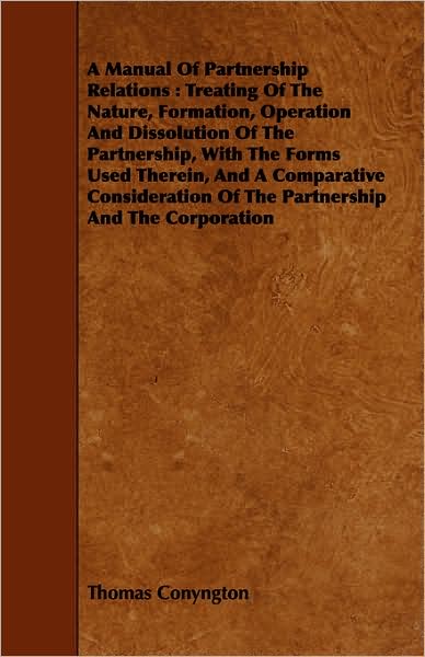 A Manual Of Partnership Relations