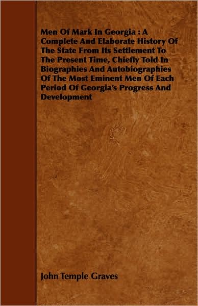 Men Of Mark In Georgia