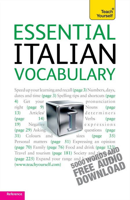 Essential Italian Vocabulary: Teach Yourself